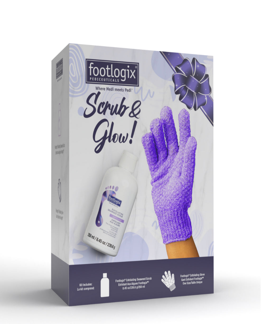 Holiday Footlogix Scrub & Glow